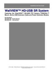 Vaddio WallVIEW HD-USB SR System Installation And User Manual