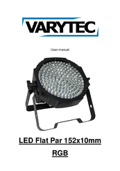 Varytec LED Flat Par 152x10mm RGB User Manual