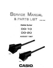 Casio DG-10 Service Manual & Parts List
