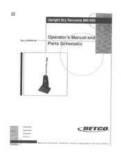 BETCO SM1200 Operator's Manual