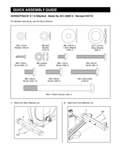 NordicTrack 831.23897.0 Quick Assembly Manual