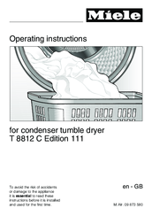 Miele T 8812 C Operating Instructions Manual