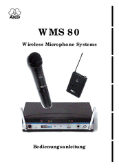AKG WMS 80 User Manual