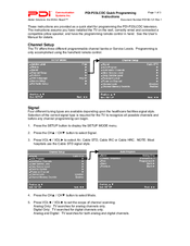 Pdi PDI-P23LCDC Quick Start Manual