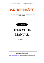 Narada TT series Operation Manual