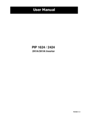 Mpp Solar PIP 1624 User Manual