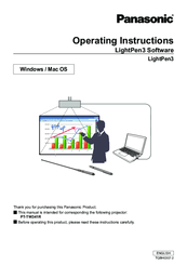 Panasonic LightPen3 Operating Instructions Manual