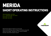 Merida EN 14781 Short Operating Instructions