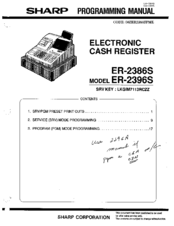 Sharp ER-2396S Programming Manual