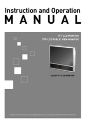 ATV 26 inch Monitor Instruction And Operation Manual