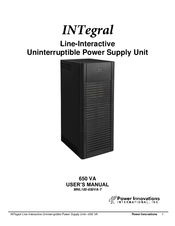 Power Innovations INTegral Line 650 VA User Manual
