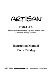 Artisan 1798-1 AZ Instruction Manual