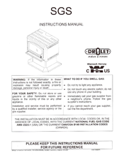 Drolet SGS Instruction Manual
