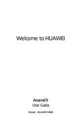 Huawei Ascend II M865 User Manual