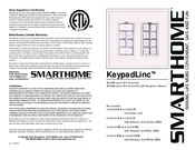 Smarthome KeypadLinc 12073WW Quick Referenc Manual