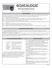 Datalogic A20 Quick Start Giude