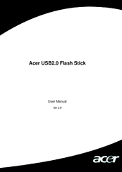 Acer USB2.0 Flash Stick User Manual