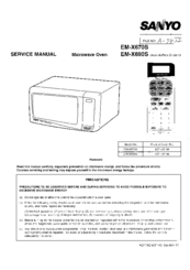 Sanyo EM-X690S Service Manual