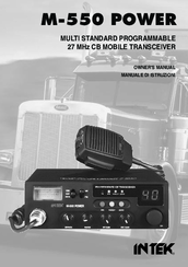 Intek M-550 POWER Owner's Manual