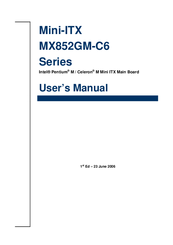 BCM Mini-ITX MX852GM-C6 Series User Manual