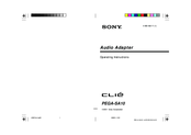 Sony Clie Gear PEGA-SA10 Operating Instructions Manual