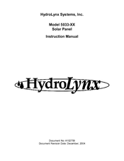 HydroLynx Systems 5033-XX Instruction Manual