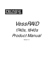 Promise Technology VessRAID 1840s Product Manual