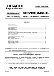 Hitachi C50-FD5000 Service Manual
