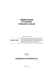 Hamamatsu Photonics C11440-22C Insctruction Manual