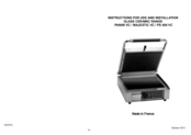 Roller Grill Majestic VC Instructions For Use And Installation
