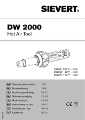 Sievert DW 2000 Operating Instructions Manual