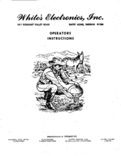 Whites Comet 50 Operator Instructions Manual