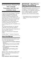 Digital Electronics /PS-3711A Series Installation Manual