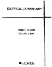 Citizen C470 Technical Information