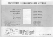 Vaillant THERMOcompact VC GB 242 EH Instructions For Installation And Servicing