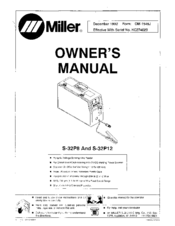 Miller S-32P12 Owner's Manual