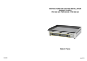Roller Grill PSR 900 GC Instructions For Use And Installation