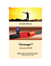 Therasage Sauna Belt Instruction Manual