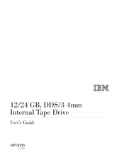 IBM 12/24 GB DDS/3 4 mm User Manual
