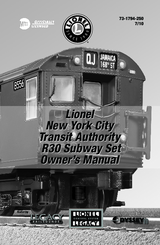 Lionel New York City Transit AuthorityR30 Subway Set Owner's Manual