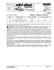 Ski-Doo 1997 Tundra II LT 3266 User Manual