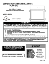 Savannah DCF42 Installation And Operating Instructions Manual