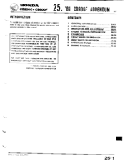 Honda CB900F Hornet User Manual