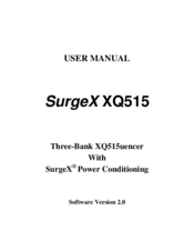 SurgeX XQ515 User Manual