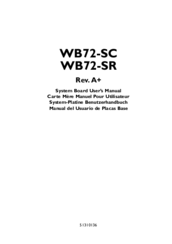 DFI WB72-SR User Manual