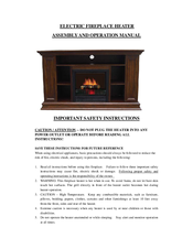 Stonegate FP10-27-11-50 Assembly And Operation Manual