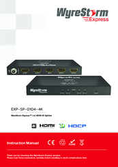 Wyrestorm exp-SP-0104-4K Instruction Manual