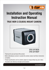 Eyeris ERB-LW1965P Installation And Operating Instruction Manual