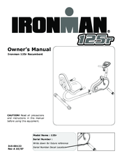 Ironman Fitness 125r Owner's Manual