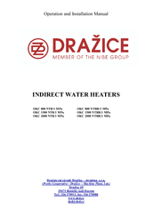 Drazice OKC 800 NTRR/1Mpa Operation And Installation Manual